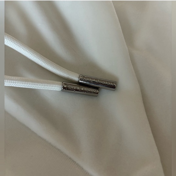 Juicy couture OG BIG BLING VELOUR TRACK PANTS in Medium white Angel color - Picture 6 of 7